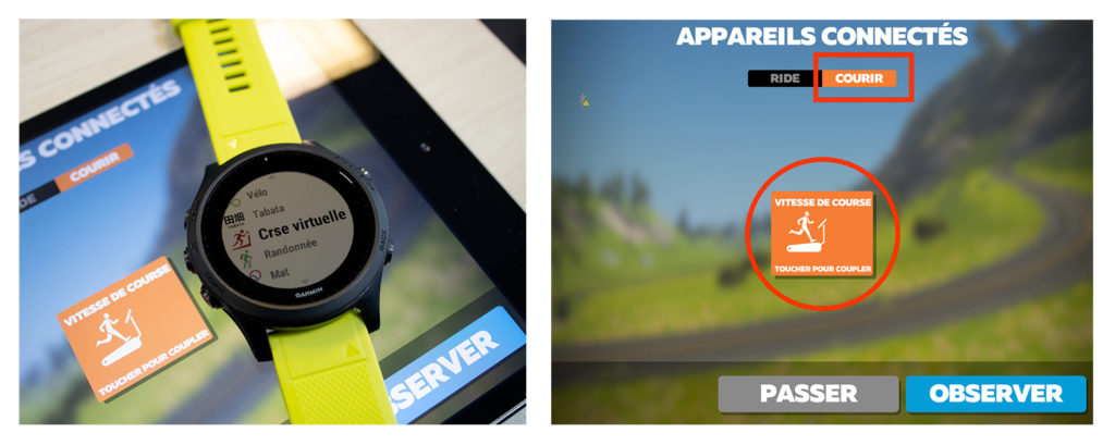 zwift running with garmin watch